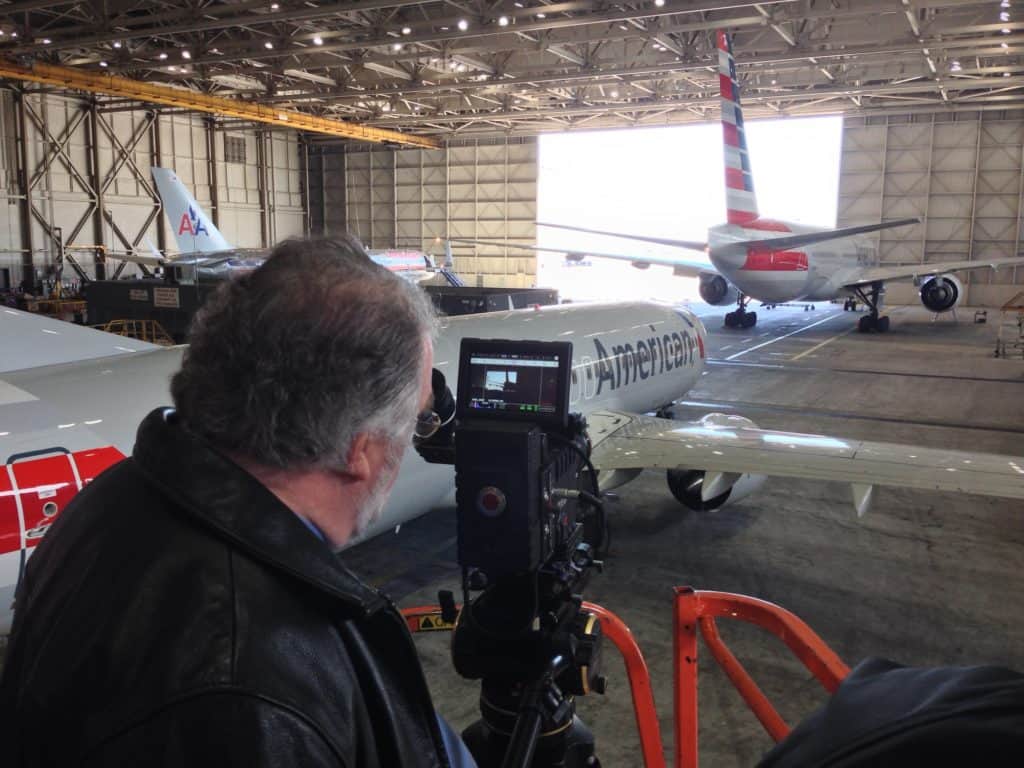 Shooting Video of American Airlines Planes