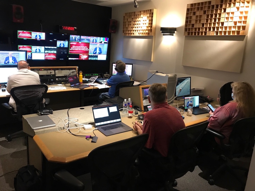 Our broadcast control room helps facilitate our virtual events